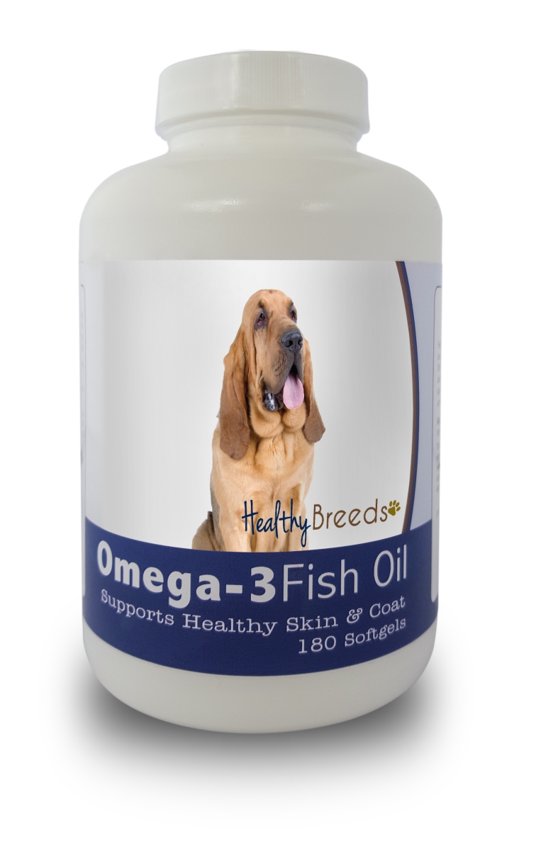 Picture of Healthy Breeds 840235141099 Bloodhound Omega-3 Fish Oil Softgels&#44; 180 Count