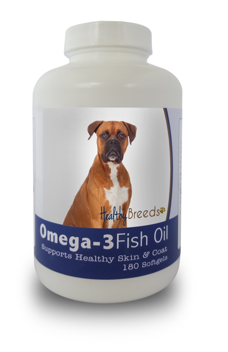 Picture of Healthy Breeds 840235141112 Boxer Omega-3 Fish Oil Softgels&#44; 180 Count