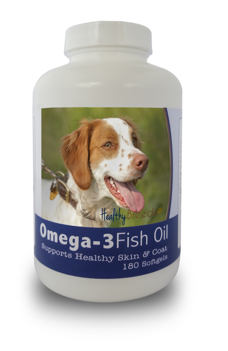 Picture of Healthy Breeds 840235141129 Brittany Omega-3 Fish Oil Softgels&#44; 180 Count
