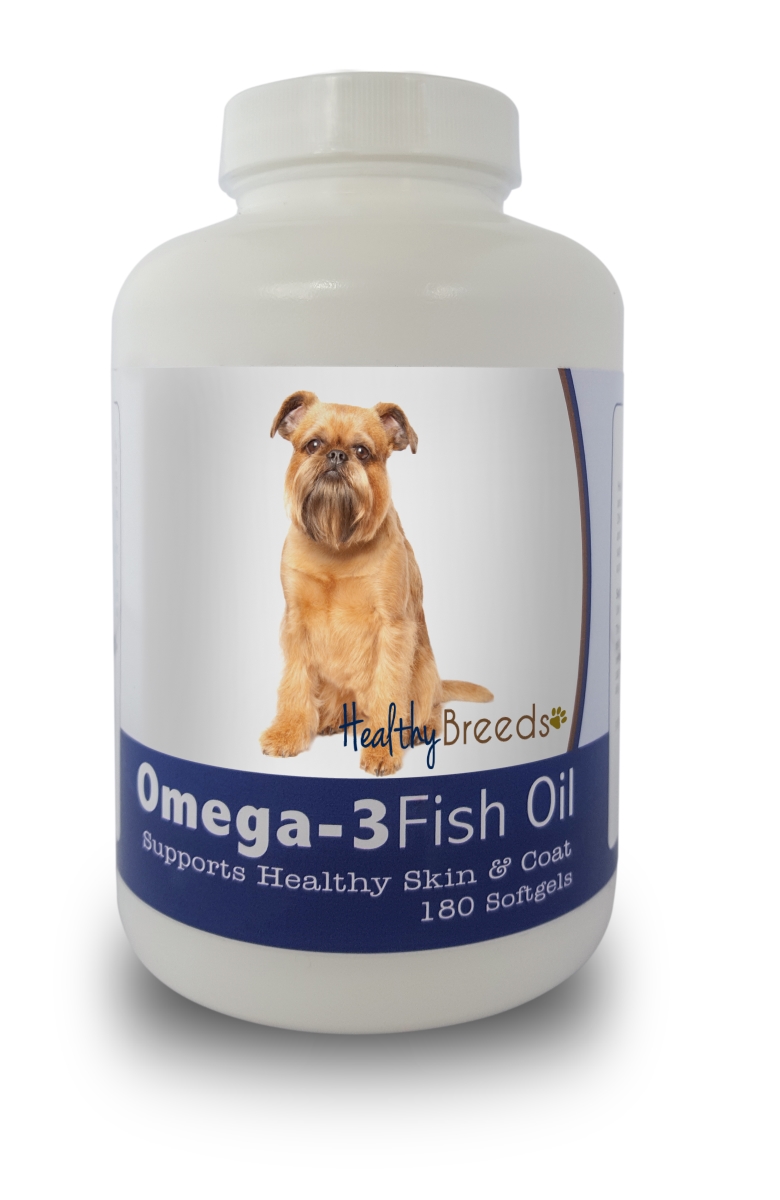 Picture of Healthy Breeds 840235141136 Brussels Griffon Omega-3 Fish Oil Softgels&#44; 180 Count