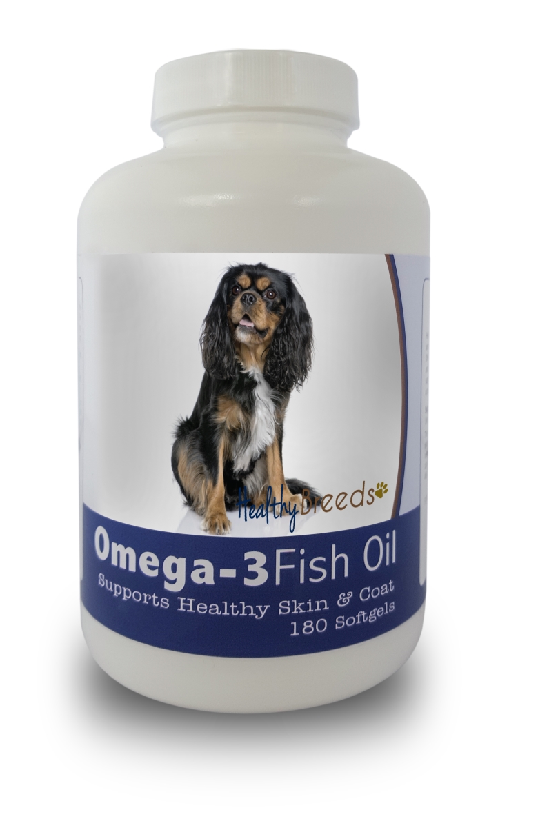 Picture of Healthy Breeds 840235141204 Cavalier King Charles Spaniel Omega-3 Fish Oil Softgels, 180 Count
