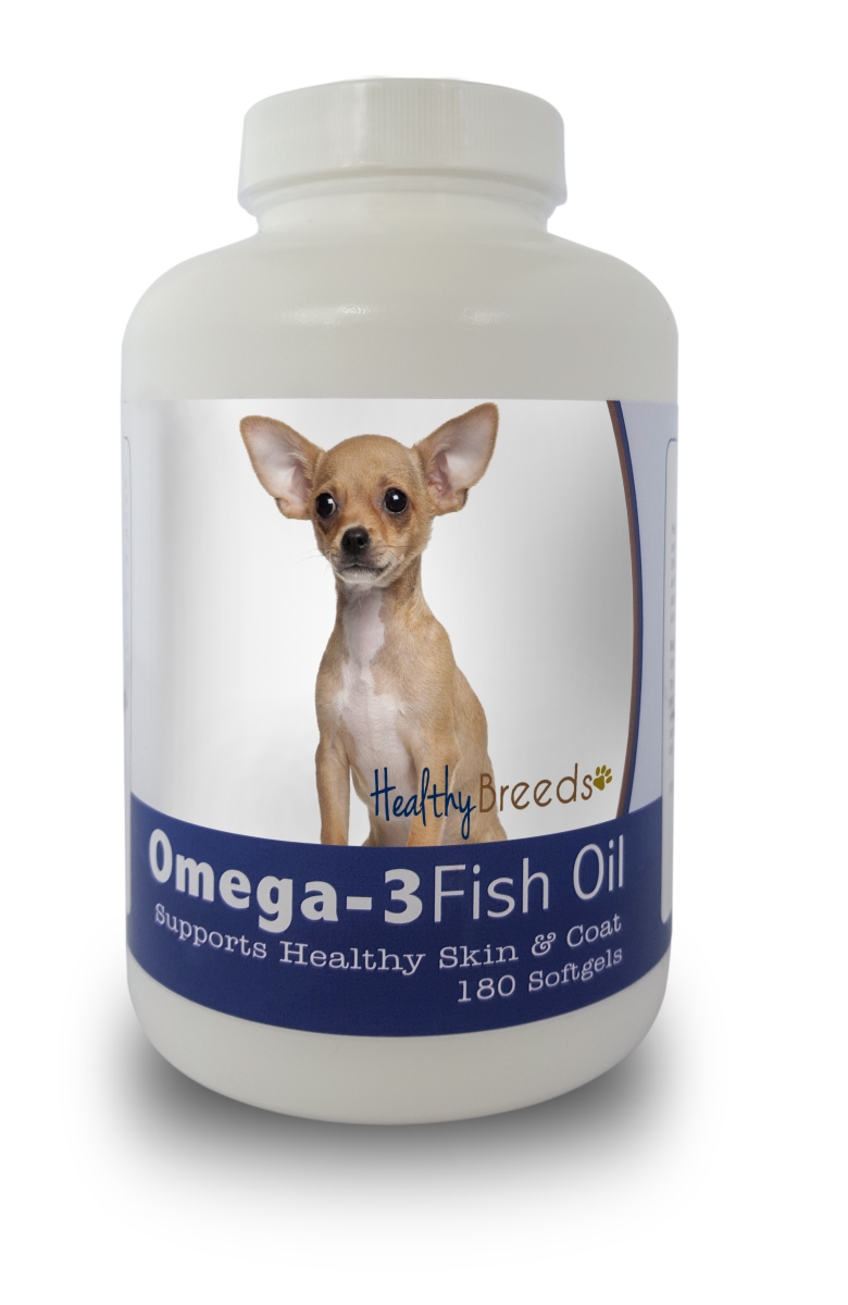 Picture of Healthy Breeds 840235141228 Chihuahua Omega-3 Fish Oil Softgels&#44; 180 Count