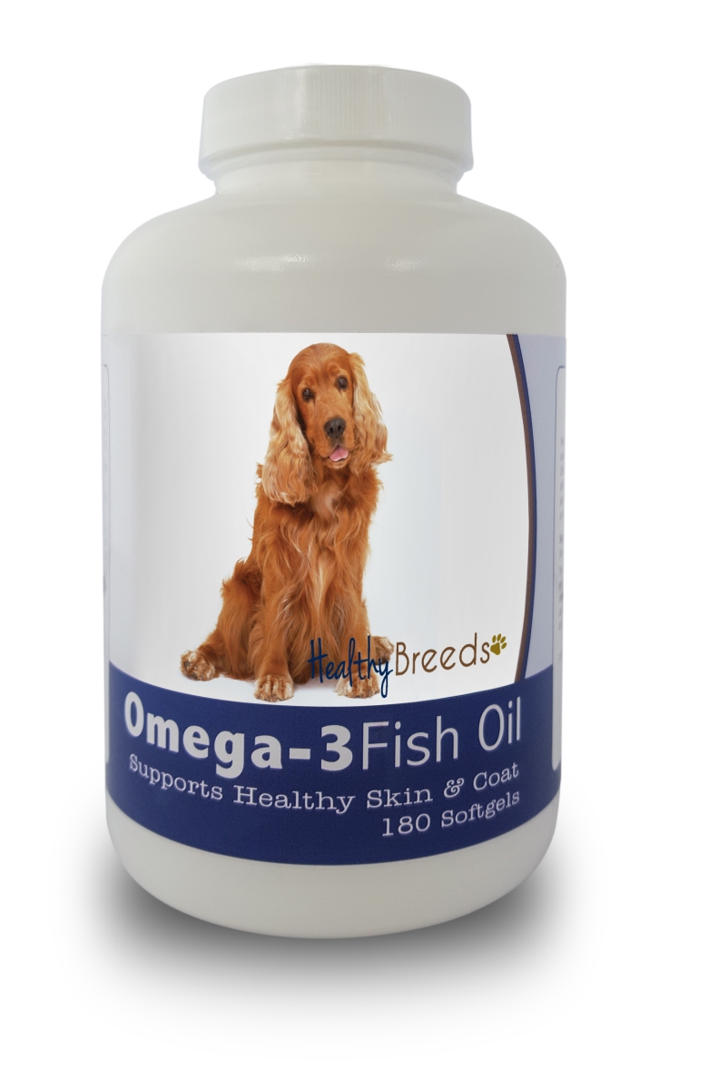 Picture of Healthy Breeds 840235141297 Cocker Spaniel Omega-3 Fish Oil Softgels&#44; 180 Count