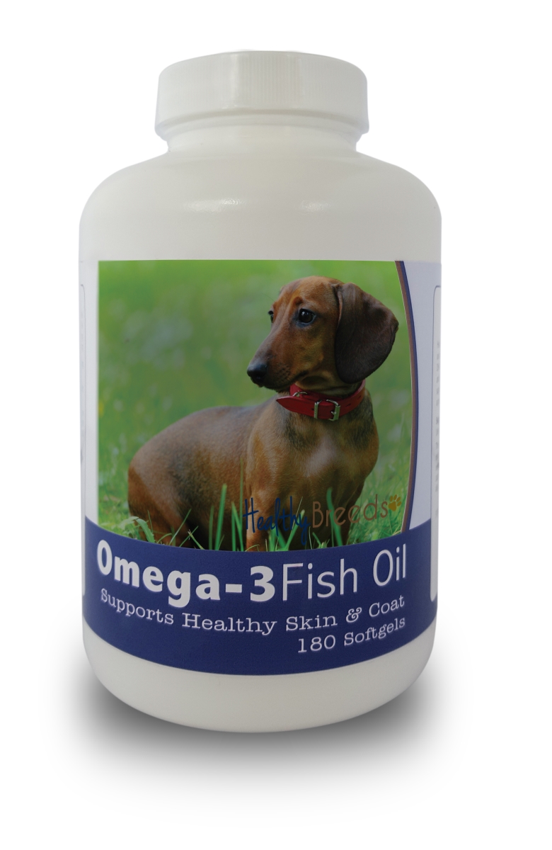 Picture of Healthy Breeds 840235141303 Dachshund Omega-3 Fish Oil Softgels&#44; 180 Count