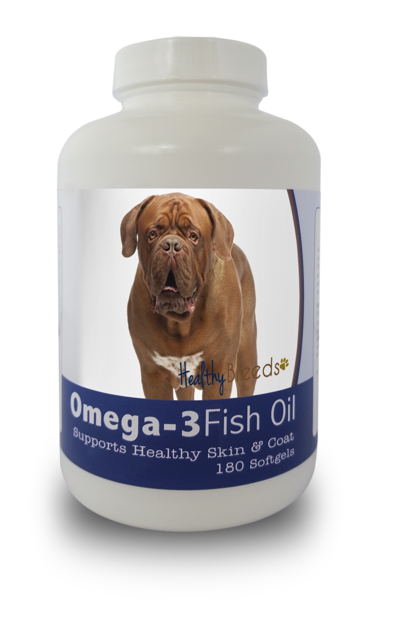 Picture of Healthy Breeds 840235141341 Dogue de Bordeaux Omega-3 Fish Oil Softgels&#44; 180 Count