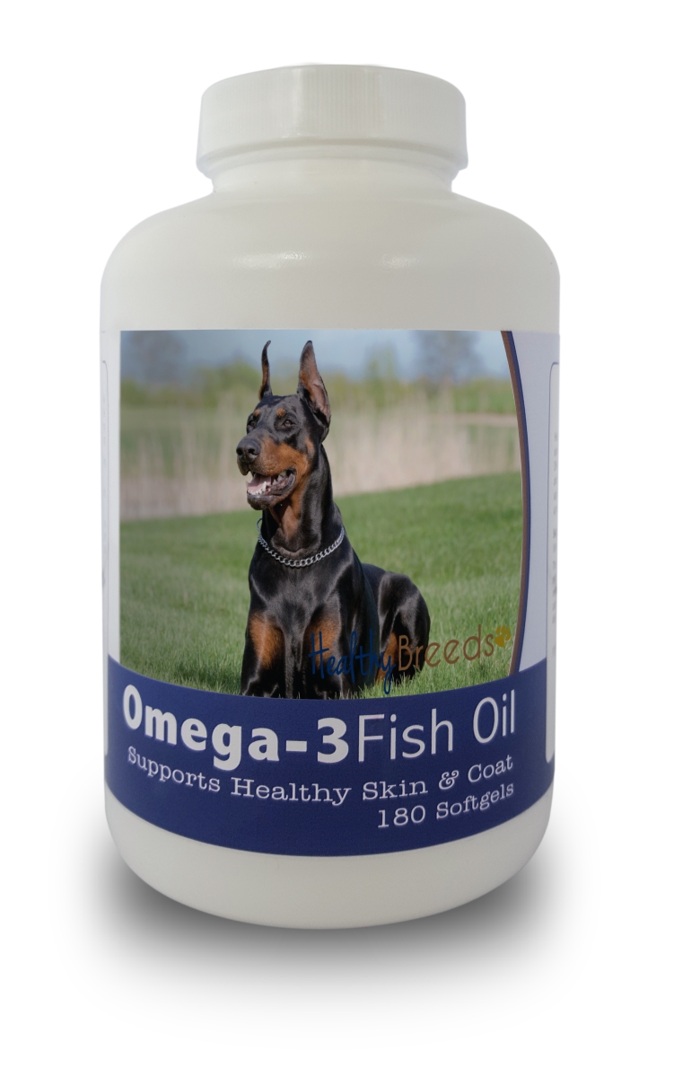 Picture of Healthy Breeds 840235141358 Doberman Pinscher Omega-3 Fish Oil Softgels&#44; 180 Count