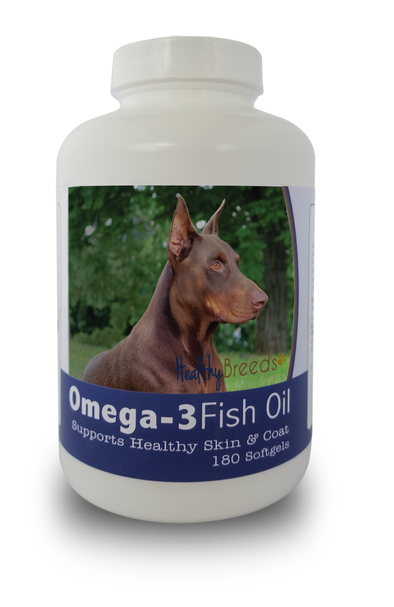 Picture of Healthy Breeds 840235141365 Doberman Pinscher Omega-3 Fish Oil Softgels&#44; 180 Count
