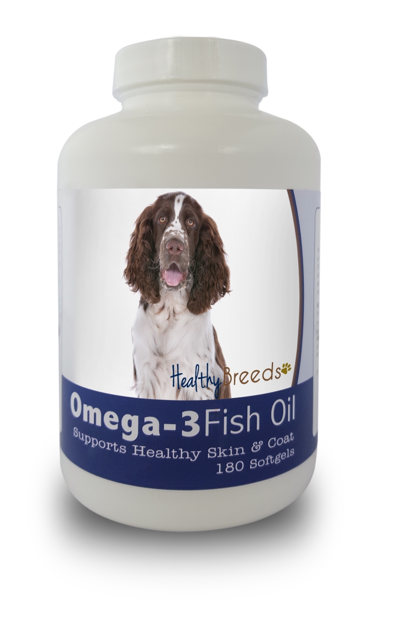Picture of Healthy Breeds 840235141402 English Springer Spaniel Omega-3 Fish Oil Softgels&#44; 180 Count