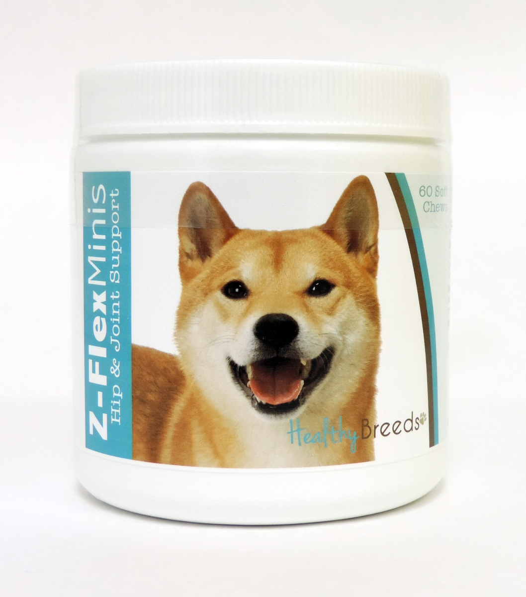 Picture of Healthy Breeds 840235114819 Shiba Inu Z-Flex Minis Hip & Joint Support Soft Chews&#44; 60 Count