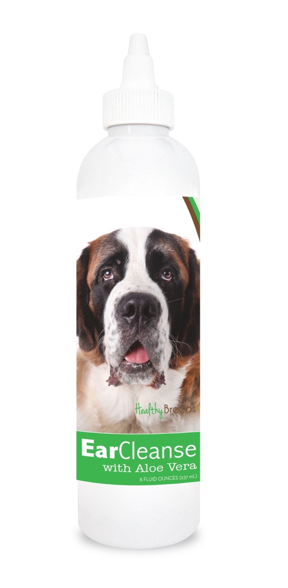 Picture of Healthy Breeds 840235114987 8 oz Saint Bernard Ear Cleanse with Aloe Vera Cucumber Melon