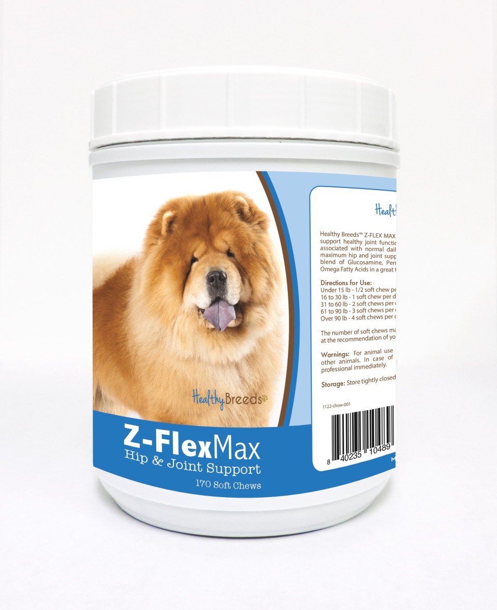 Picture of Healthy Breeds 840235104896 Chow Chow Z-Flex Max Hip & Joint Soft Chews, 170 Count