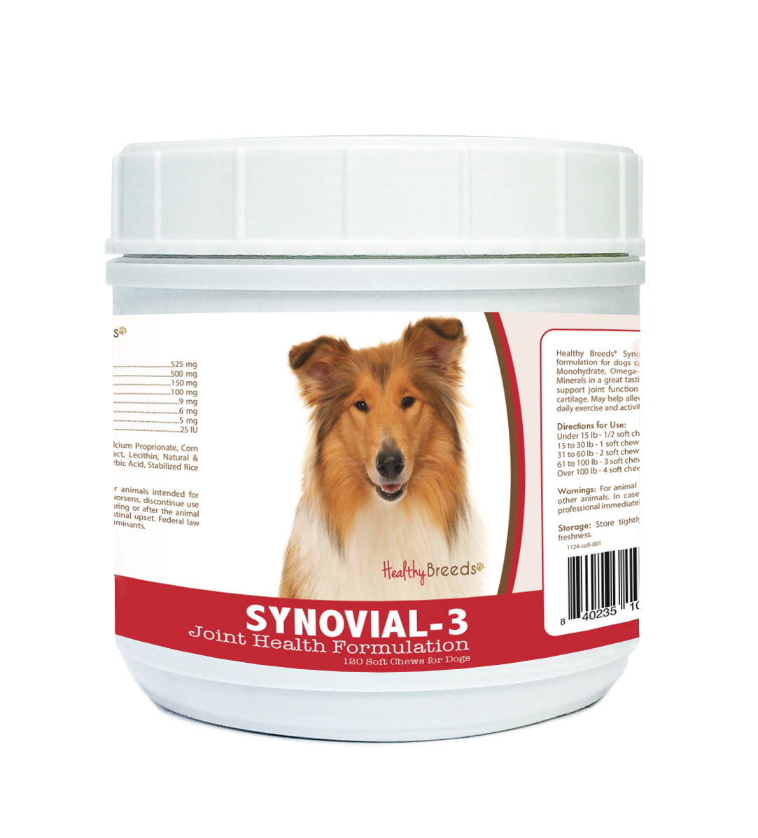 Picture of Healthy Breeds 840235105077 Collie Synovial-3 Joint Health Formulation, 120 Count