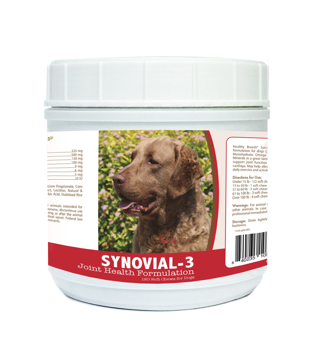 Picture of Healthy Breeds 840235105244 Chesapeake Bay Retriever Synovial-3 Joint Health Formulation, 120 Count