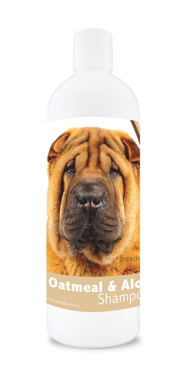 Picture of Healthy Breeds 840235105435 16 oz Chinese Shar Pei Oatmeal Shampoo with Aloe