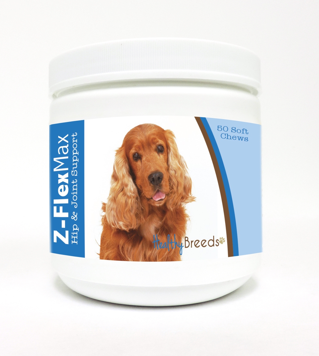 Picture of Healthy Breeds 840235105640 Cocker Spaniel Z-Flex Max Hip & Joint Soft Chews&#44; 50 Count