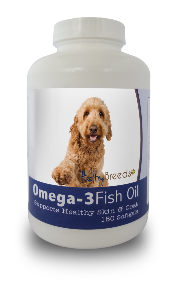 Picture of Healthy Breeds 840235141433 Goldendoodle Omega-3 Fish Oil Softgels, 180 Count