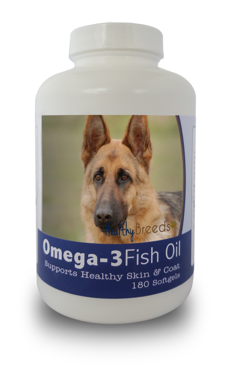 Picture of Healthy Breeds 840235141471 German Shepherd Omega-3 Fish Oil Softgels&#44; 180 Count