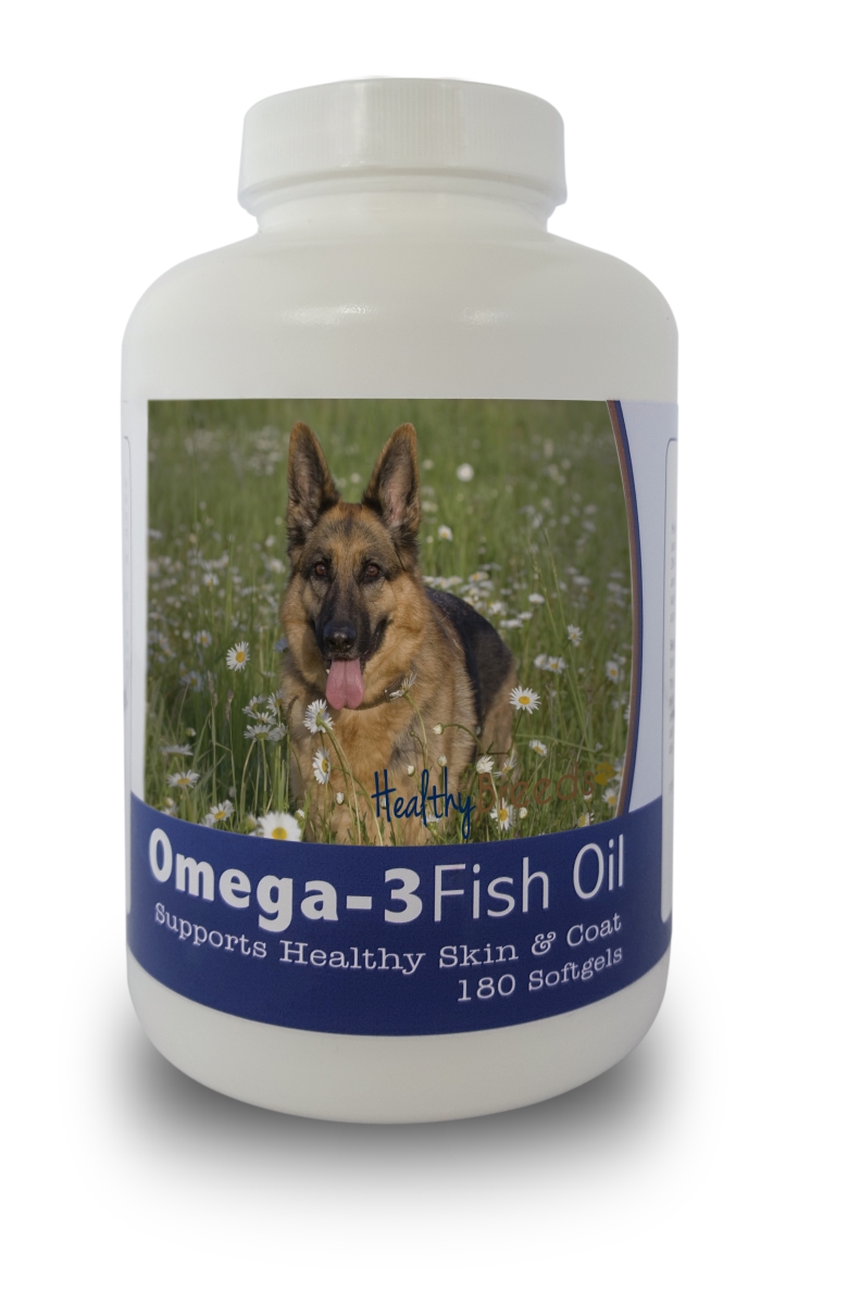 Picture of Healthy Breeds 840235141488 German Shepherd Omega-3 Fish Oil Softgels&#44; 180 Count