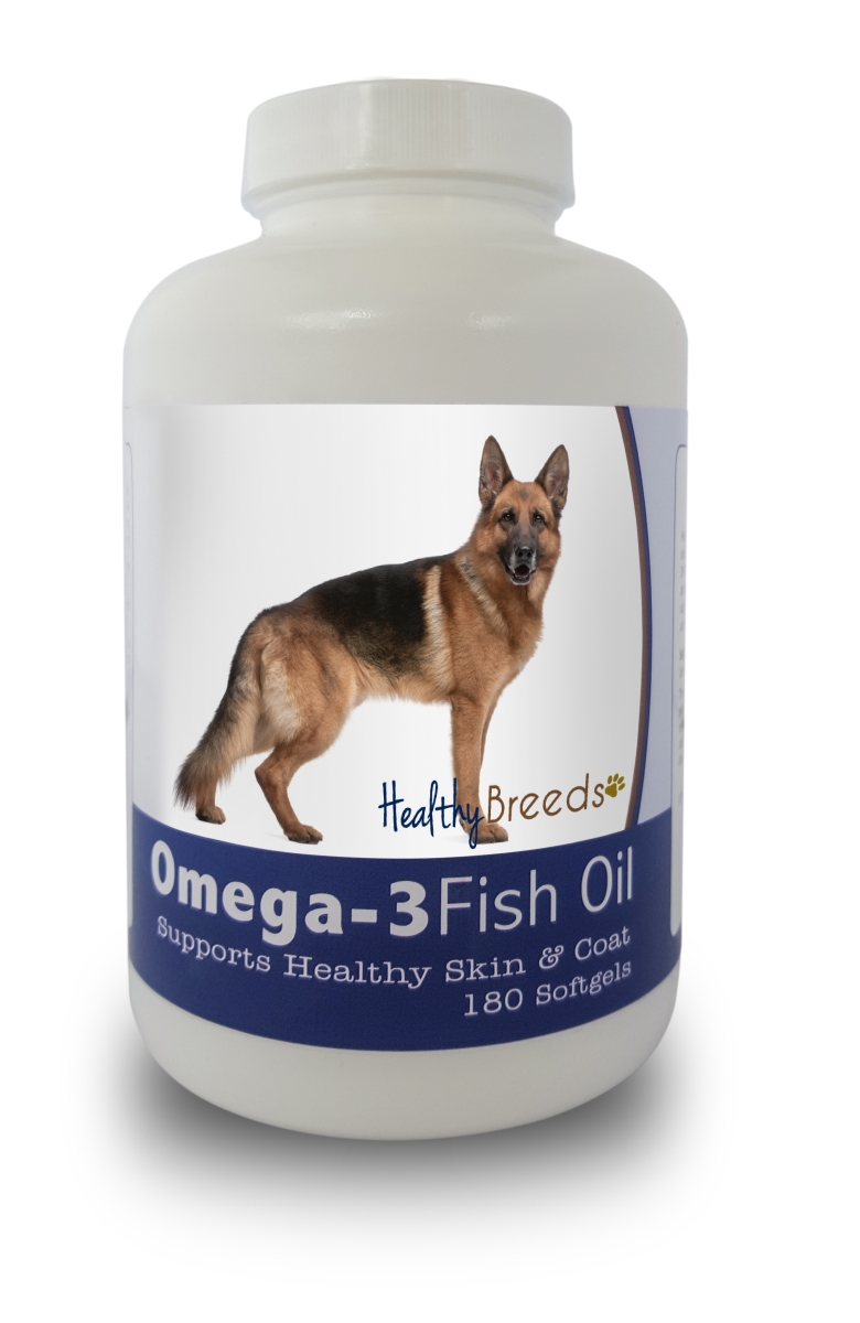 Picture of Healthy Breeds 840235141495 German Shepherd Omega-3 Fish Oil Softgels&#44; 180 Count