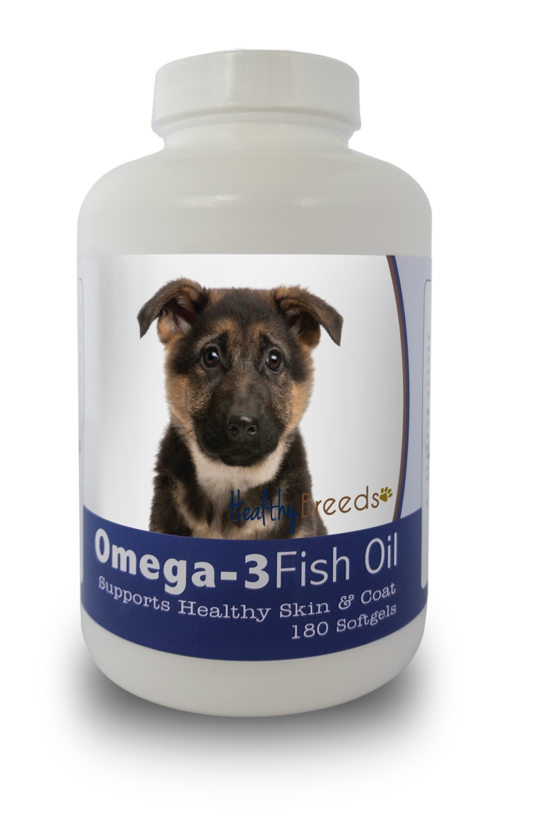 Picture of Healthy Breeds 840235141501 German Shepherd Omega-3 Fish Oil Softgels&#44; 180 Count