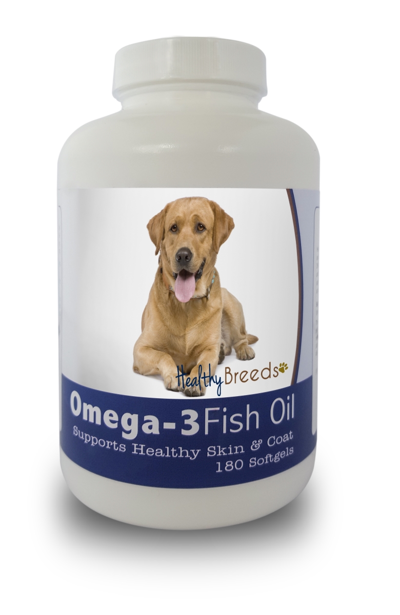 Picture of Healthy Breeds 840235141600 Labrador Retriever Omega-3 Fish Oil Softgels&#44; 180 Count