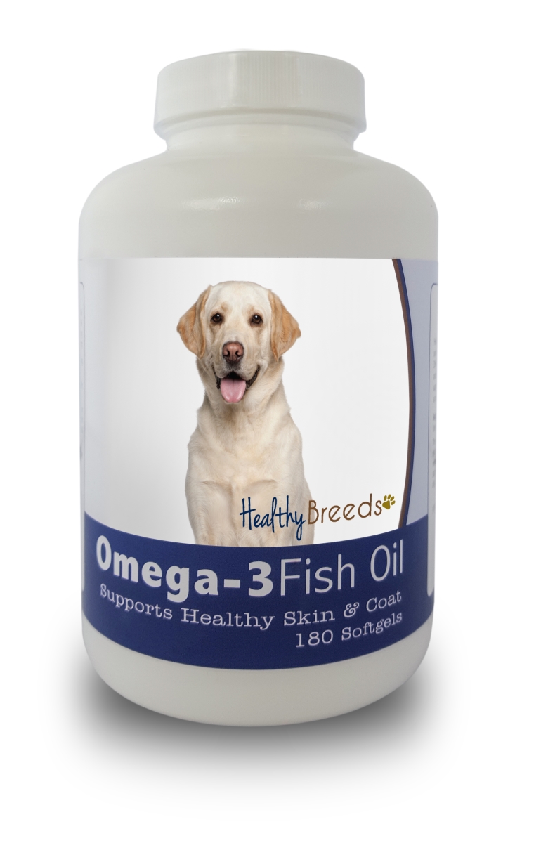 Picture of Healthy Breeds 840235141617 Labrador Retriever Omega-3 Fish Oil Softgels&#44; 180 Count
