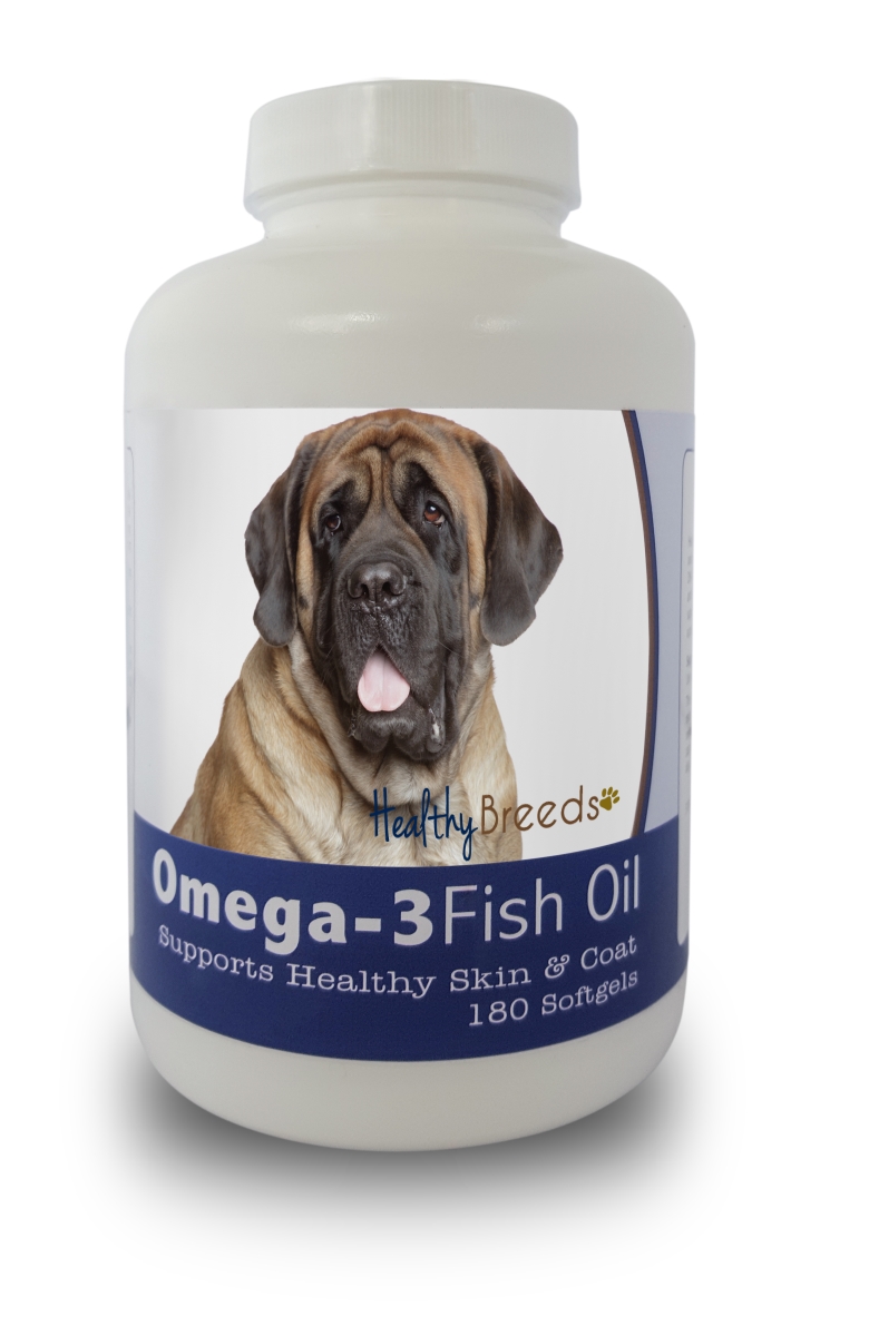 Picture of Healthy Breeds 840235141686 Mastiff Omega-3 Fish Oil Softgels&#44; 180 Count