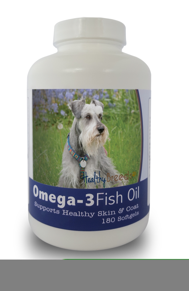 Picture of Healthy Breeds 840235141716 Miniature Schnauzer Omega-3 Fish Oil Softgels&#44; 180 Count