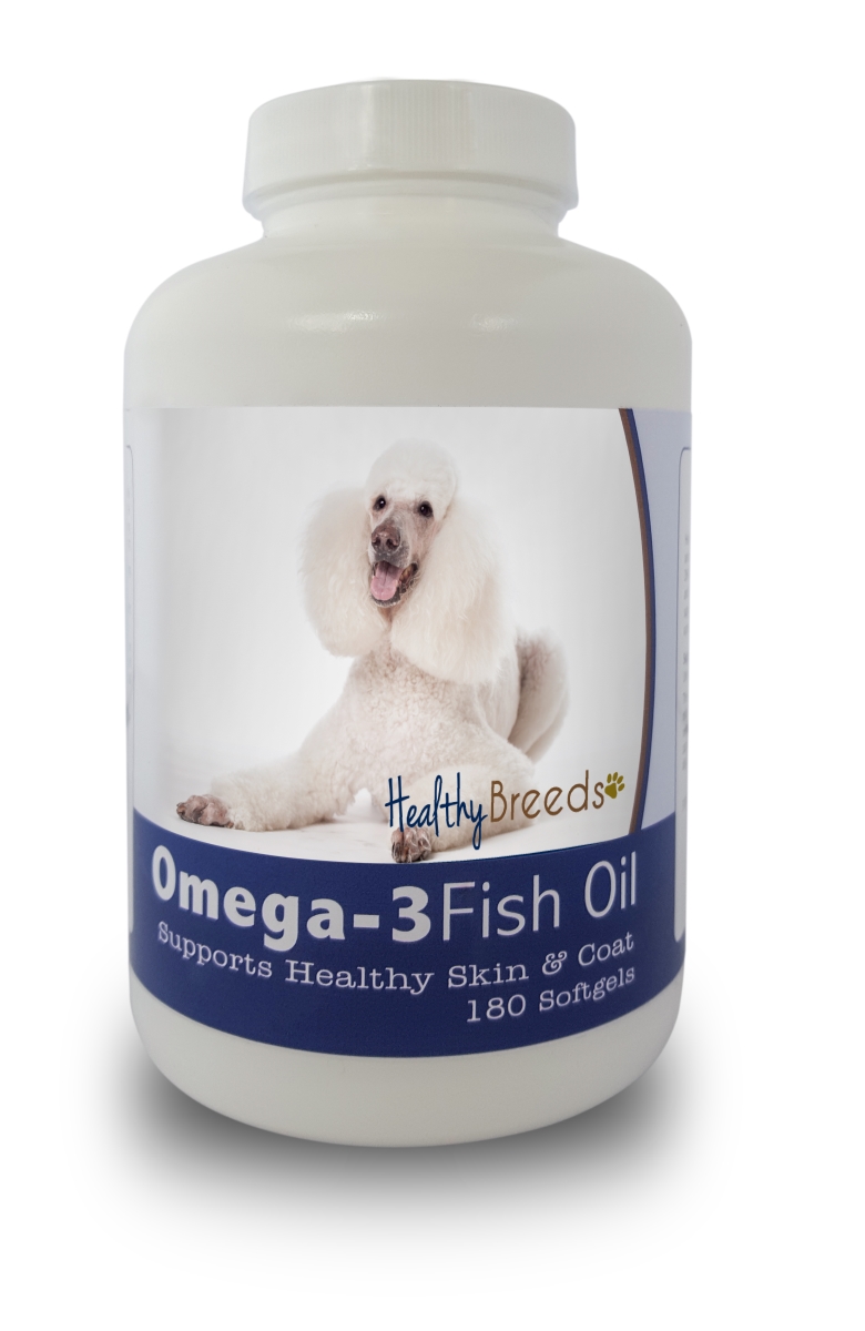 Picture of Healthy Breeds 840235141808 Poodle Omega-3 Fish Oil Softgels&#44; 180 Count
