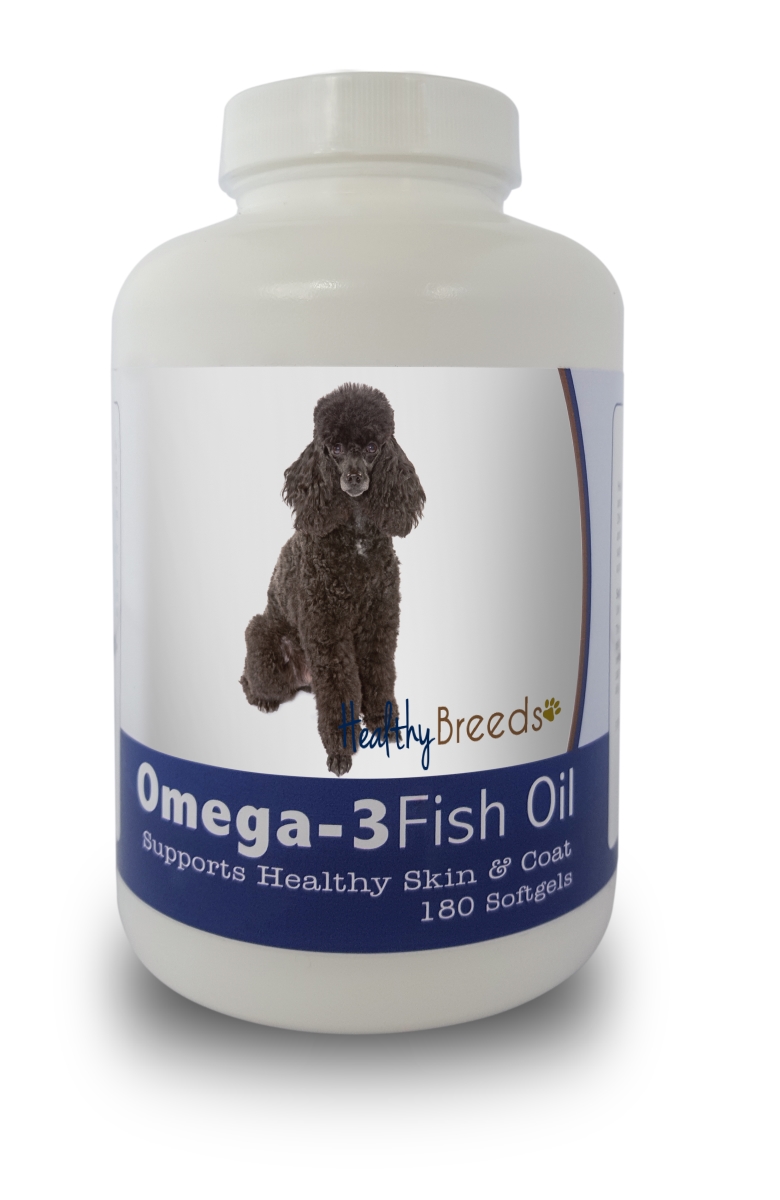 Picture of Healthy Breeds 840235141815 Poodle Omega-3 Fish Oil Softgels&#44; 180 Count