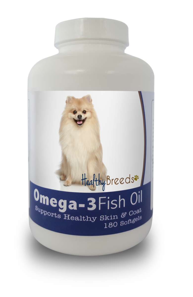 Picture of Healthy Breeds 840235141822 Pomeranian Omega-3 Fish Oil Softgels&#44; 180 Count