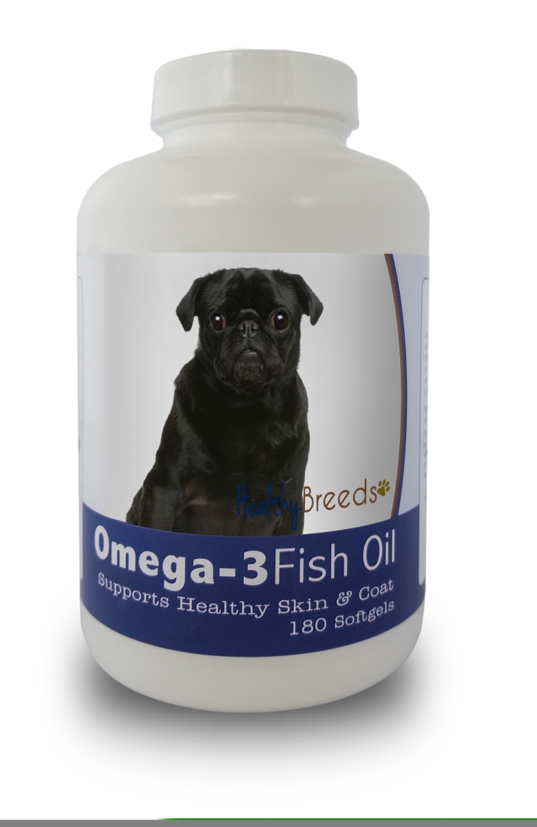 Picture of Healthy Breeds 840235141860 Pug Omega-3 Fish Oil Softgels&#44; 180 Count