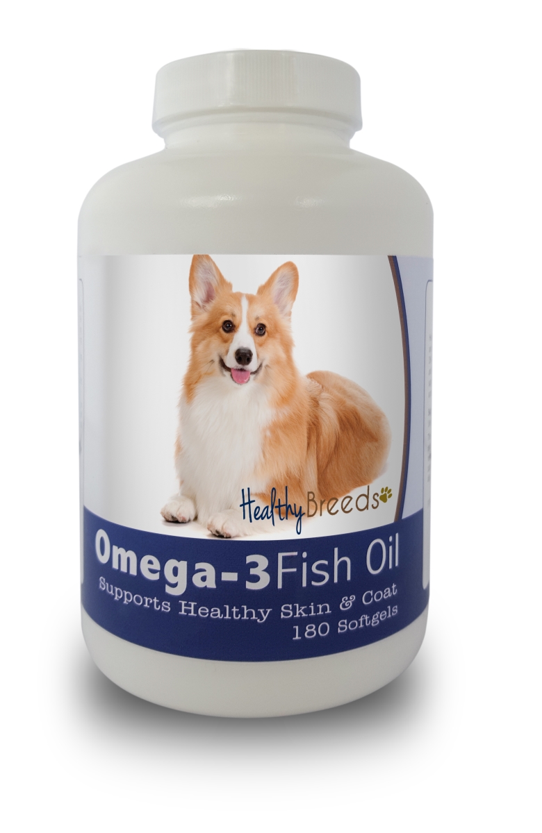Picture of Healthy Breeds 840235141884 Pembroke Welsh Corgi Omega-3 Fish Oil Softgels&#44; 180 count