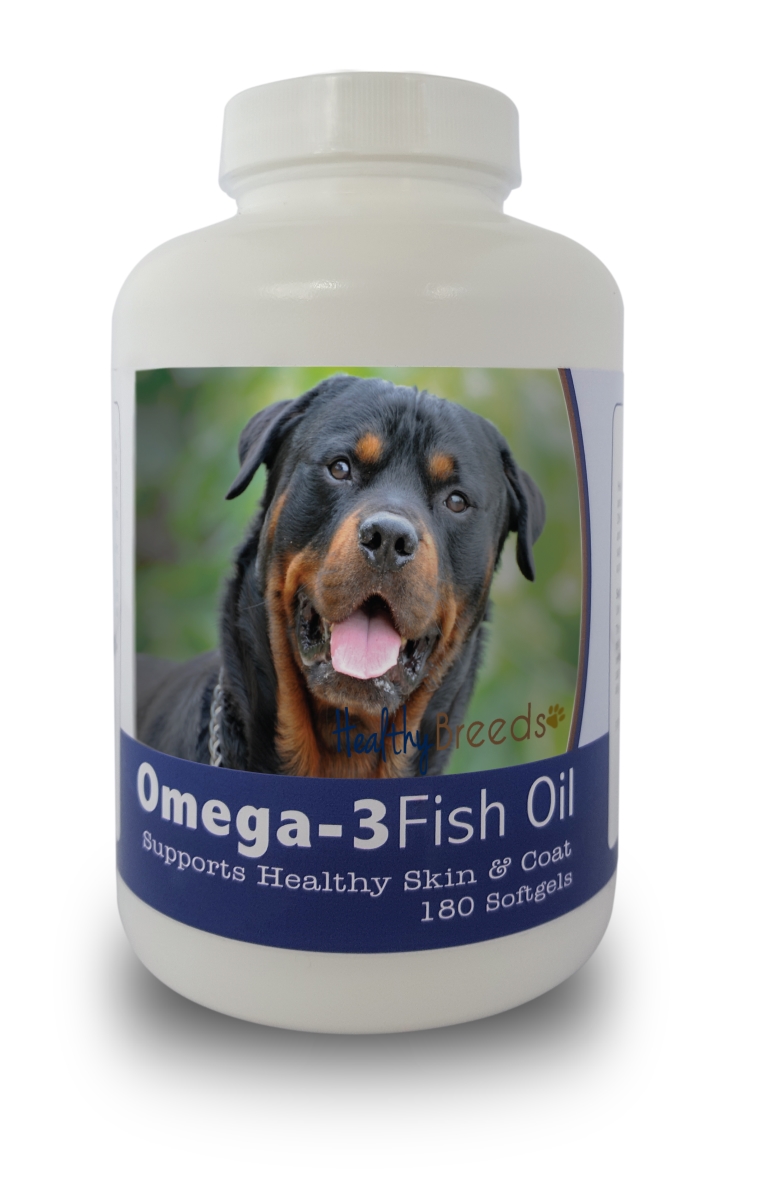 Picture of Healthy Breeds 840235141914 Rottweiler Omega-3 Fish Oil Softgels&#44; 180 count