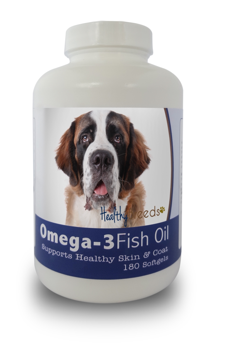 Picture of Healthy Breeds 840235142003 Saint Bernard Omega-3 Fish Oil Softgels - 180 count