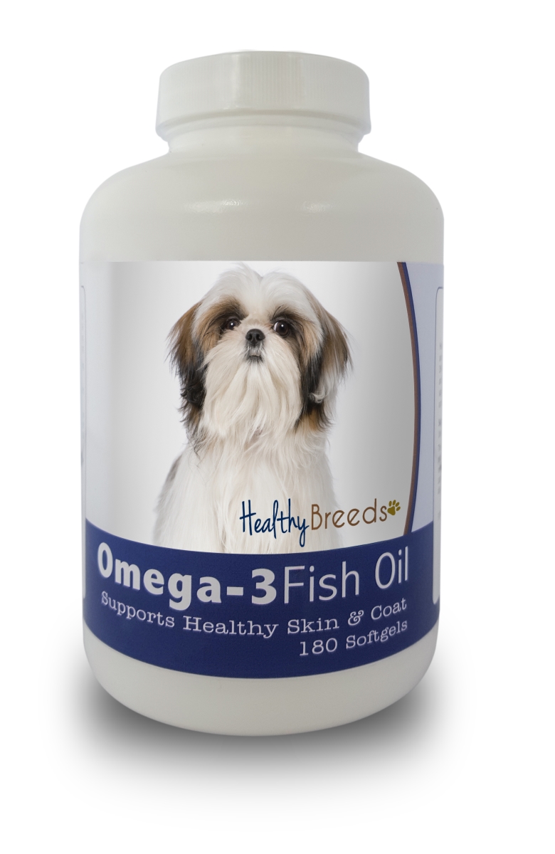 Picture of Healthy Breeds 840235142034 Shih Tzu Omega-3 Fish Oil Softgels - 180 count