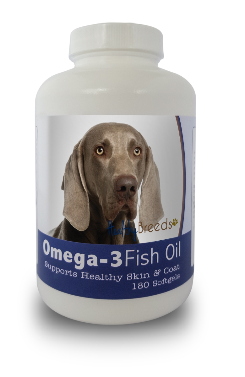 Picture of Healthy Breeds 840235142072 Weimaraner Omega-3 Fish Oil Softgels - 180 count