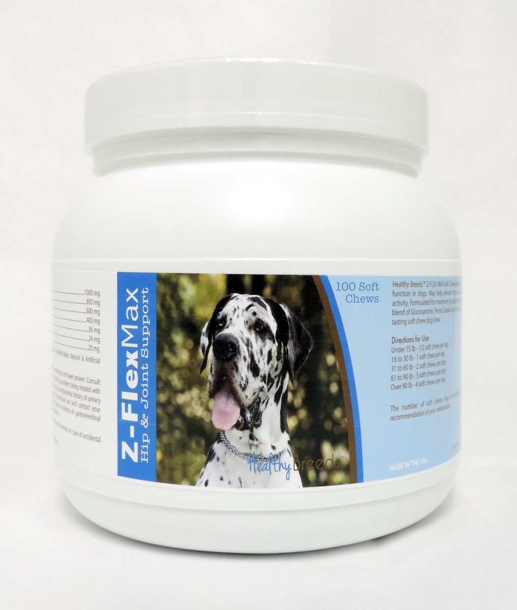 Picture of Healthy Breeds 840235106111 Great Dane Z-Flex Max Hip & Joint Soft Chews - 100 count