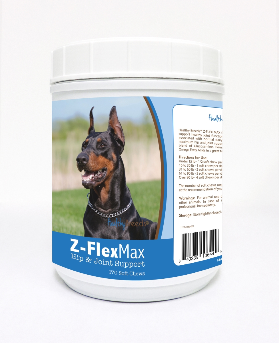 Picture of Healthy Breeds 840235106449 Doberman Pinscher Z-Flex Max Hip & Joint Soft Chews - 170 count