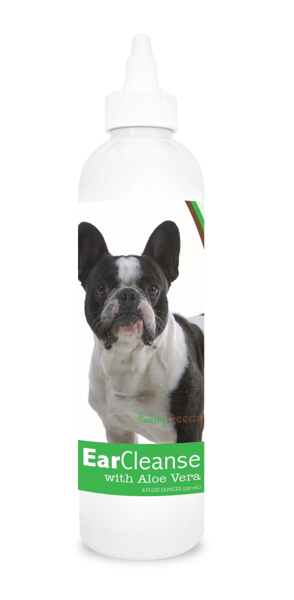 Picture of Healthy Breeds 840235107071 8 oz French Bulldog Ear Cleanse with Aloe Vera Cucumber Melon
