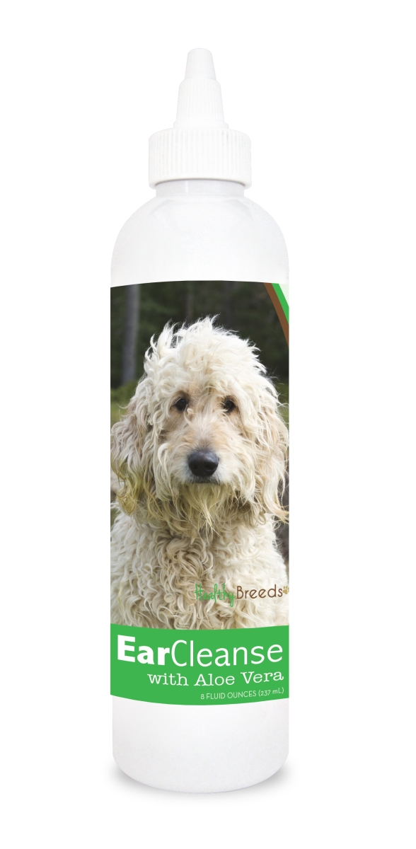 Picture of Healthy Breeds 840235107224 8 oz Goldendoodle Ear Cleanse with Aloe Vera Cucumber Melon