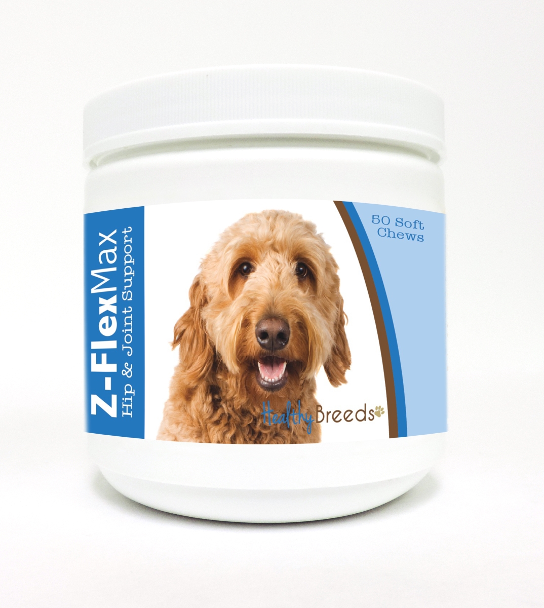 Picture of Healthy Breeds 840235107392 Goldendoodle Z-Flex Max Hip & Joint Soft Chews - 50 count