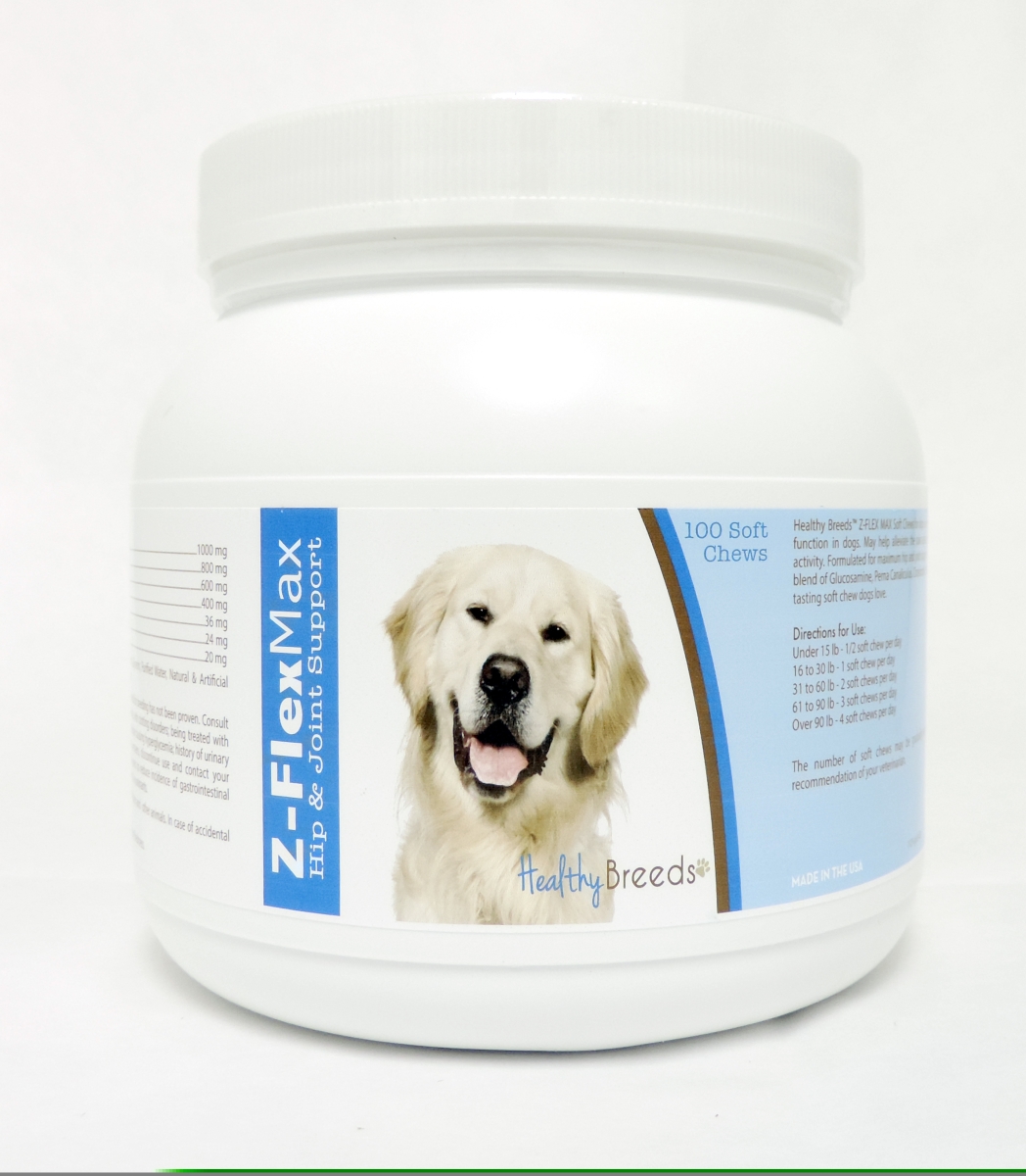 Picture of Healthy Breeds 840235107859 Golden Retriever Z-Flex Max Hip & Joint Soft Chews - 100 count
