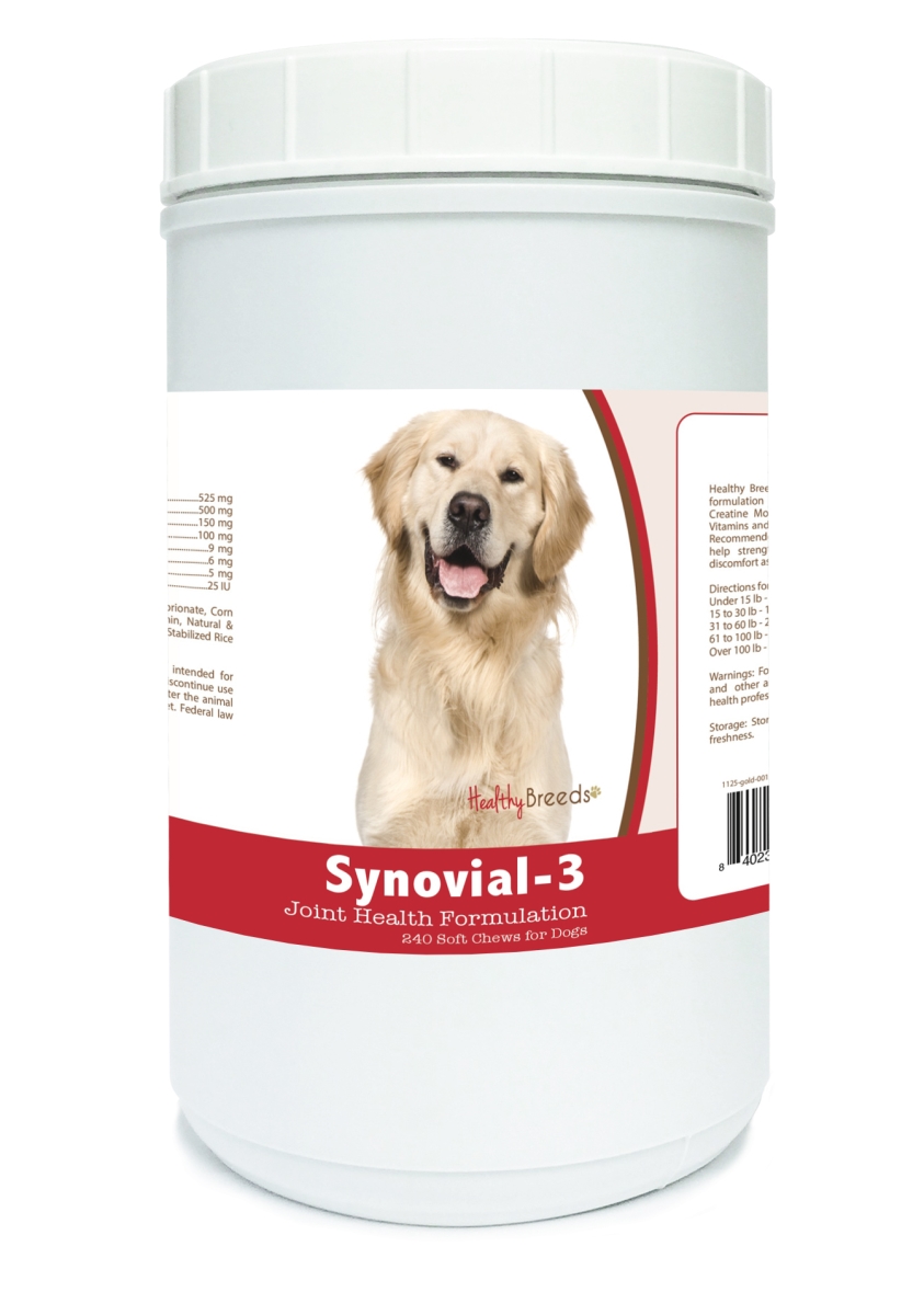 Picture of Healthy Breeds 840235107910 Golden Retriever Synovial-3 Joint Health Formulation - 240 count