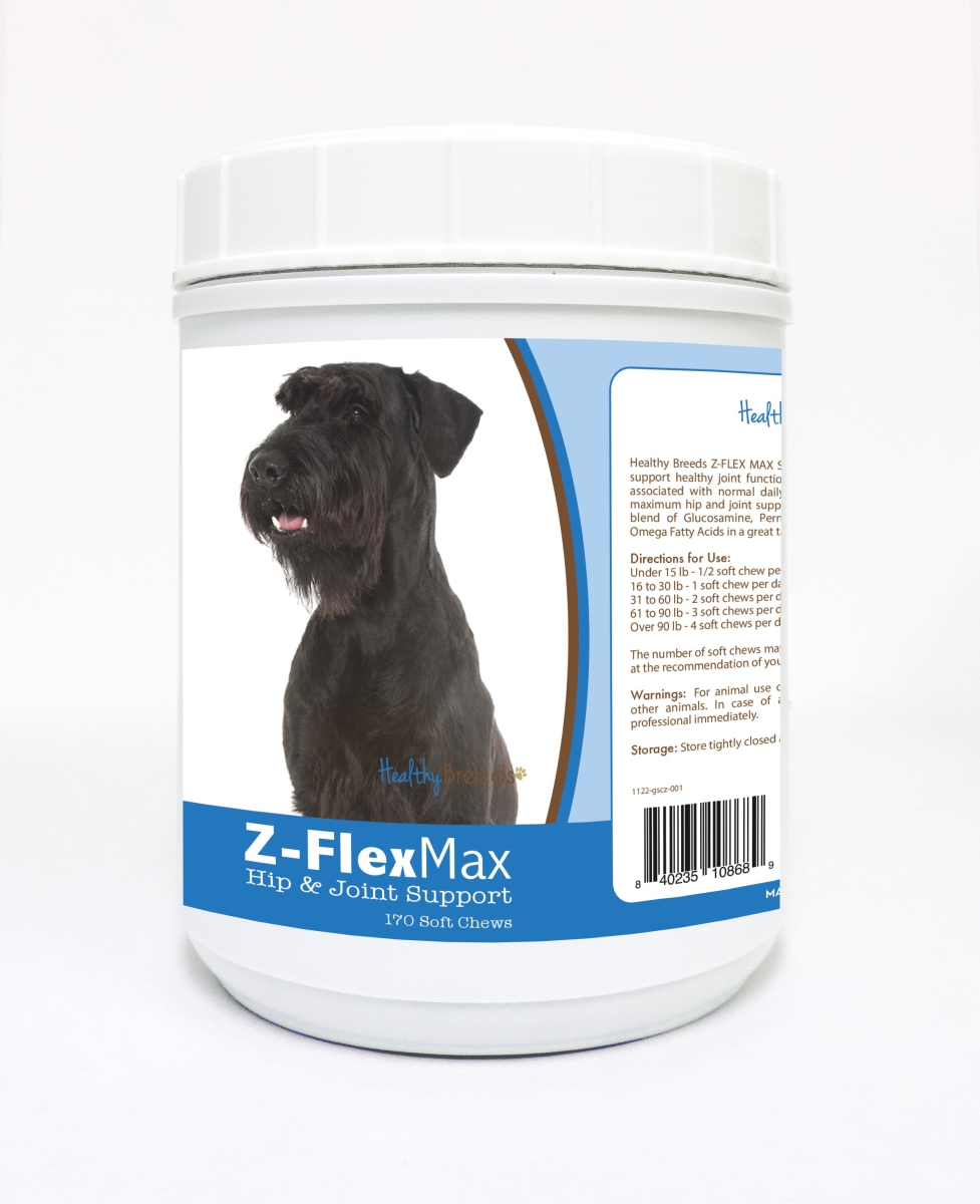 Picture of Healthy Breeds 840235108689 Giant Schnauzer Z-Flex Max Hip & Joint Soft Chews - 170 Count