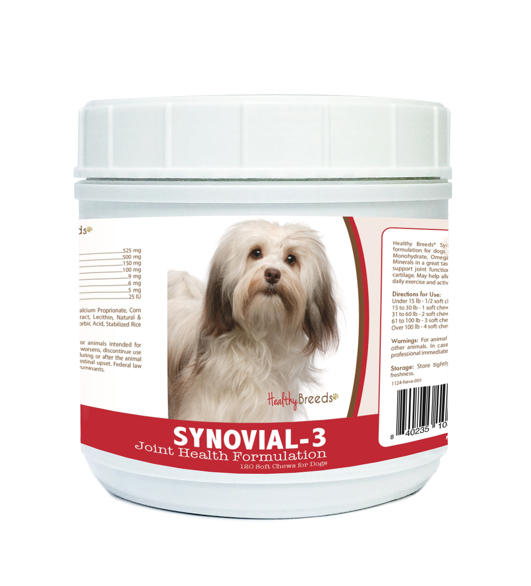 Picture of Healthy Breeds 840235108979 Havanese Synovial-3 Joint Health Formulation - 120 Count
