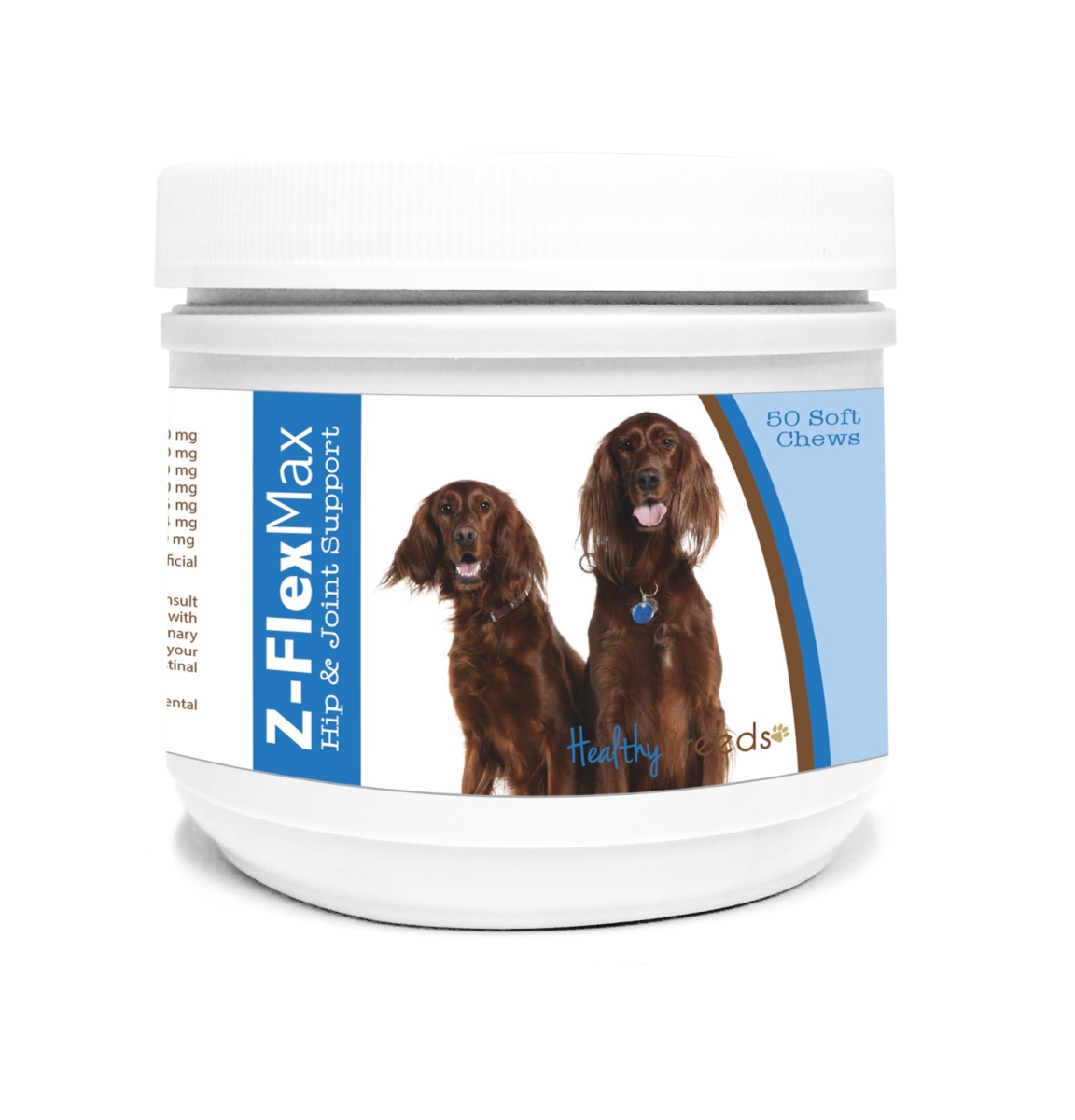 Picture of Healthy Breeds 840235109235 Irish Setter Z-Flex Max Hip & Joint Soft Chews - 50 Count