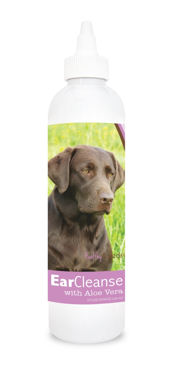 Picture of Healthy Breeds 840235109488 8 oz Labrador Retriever Ear Cleanse with Aloe Vera Sweet Pea & Vanilla