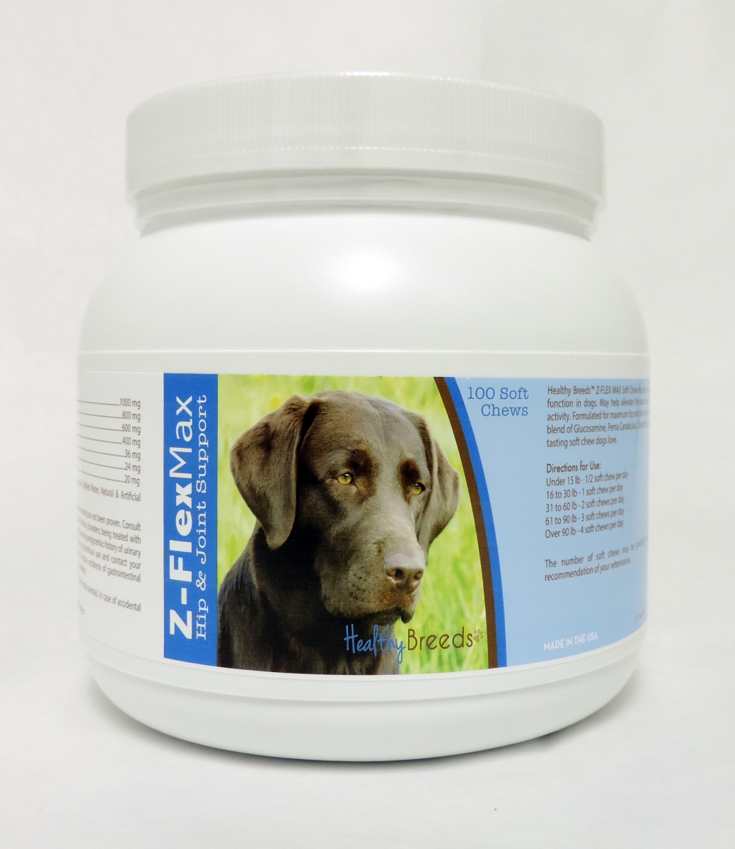 Picture of Healthy Breeds 840235109761 Labrador Retriever Z-Flex Max Hip & Joint Soft Chews - 100 Count