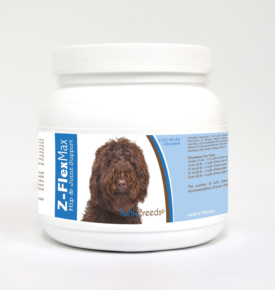 Picture of Healthy Breeds 840235110262 Labradoodle Z-Flex Max Hip & Joint Soft Chews - 100 Count